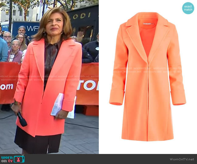Alice + Olivia Luisana Felted Coat worn by Hoda Kotb on Today