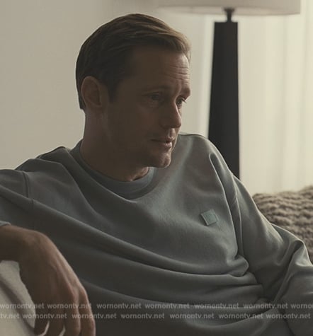 Lukas’s gray sweatshirt on Succession