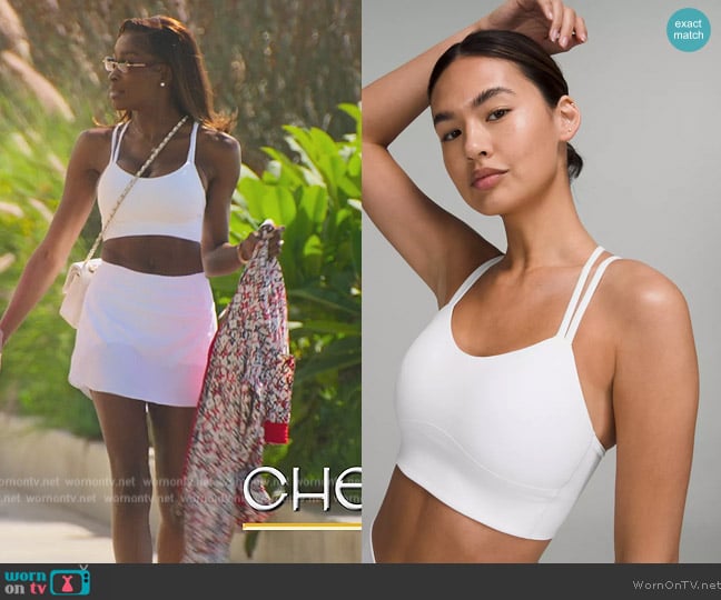 Lululemon Light Support Bra worn by Chelsea Lazkani on Selling Sunset