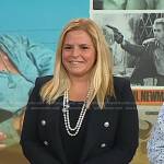 Mari-Claudia Jiménez’s black blazer with silver buttons on Today