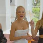 Mary’s white corset top on Selling Sunset