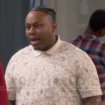 Marty’s scribble print polo shirt on The Neighborhood