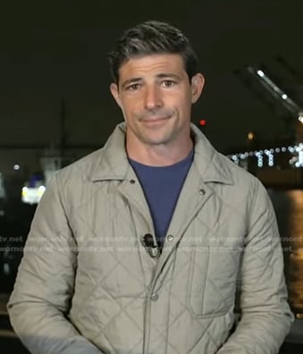 Matt Gutman’s grey quilted jacket on Good Morning America