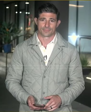 Matt Gutman’s grey quilted jacket on Good Morning America