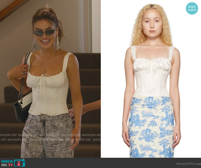 Miaou Agnes Corset worn by Chrishell Stause on Selling Sunset
