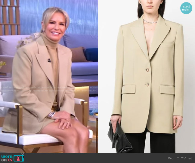 Michael Kors Oversized Wool Blazer worn by Dr. Jennifer Ashton on Good Morning America