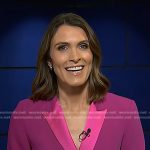 Molly Hunter’s pink tie waist blazer on Today