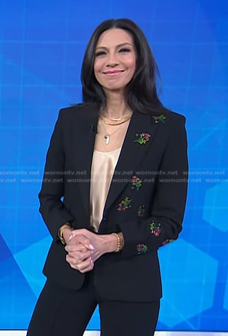 Dr. Natalie Azar’s black embellished blazer on Today