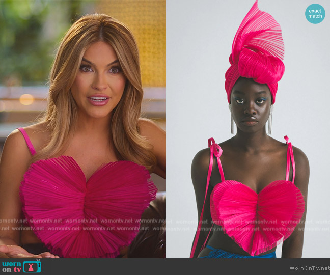 Atelier Ndigo Issa Top worn by Chrishell Stause on Selling Sunset