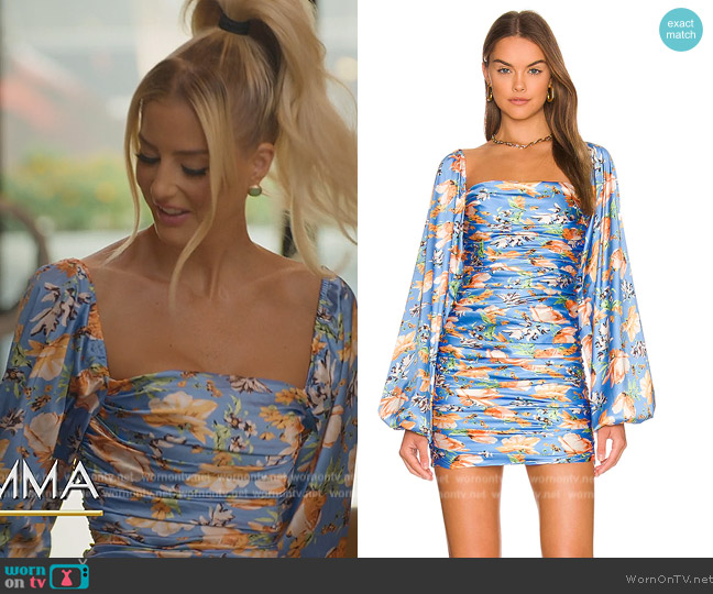 Nookie Simone Long Sleeve Mini worn by Emma Hernan on Selling Sunset