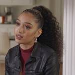 Olivia’s black leather jacket on All American