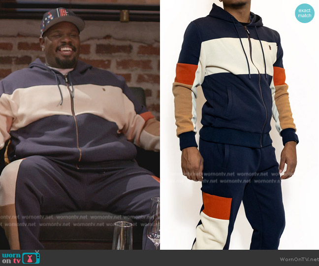 One Monarchy Colorblock Track Suit worn by Sherm Jones (Carl Tart) on Grand Crew