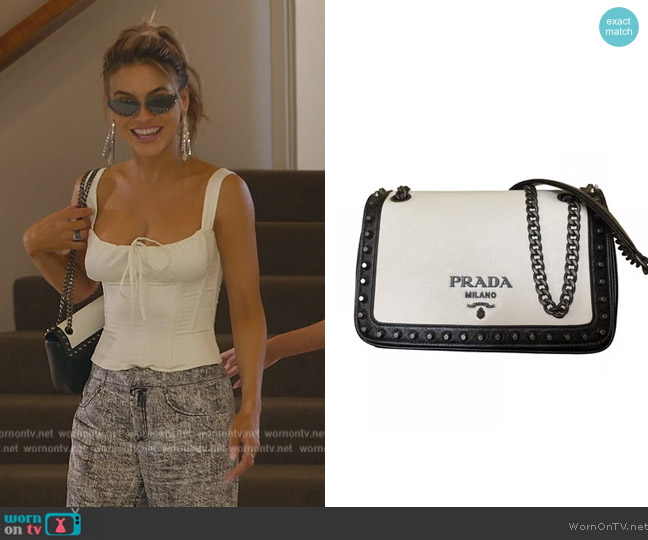 Prada Leather Crossbodybag worn by Chrishell Stause on Selling Sunset