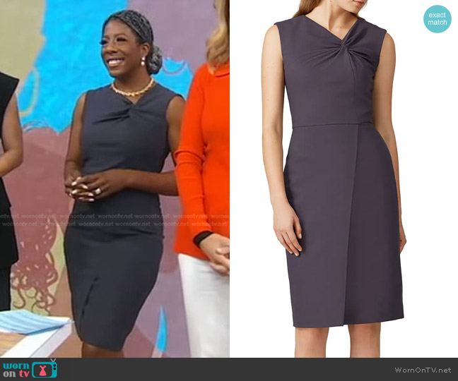 Rebecca Taylor Tailored Garbine Suiting Dress worn by Dr. Christina Madison on Good Morning America