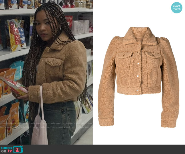 Retrofete Brie Teddy Jacket worn by Delilah (Laya DeLeon Hayes) on The Equalizer