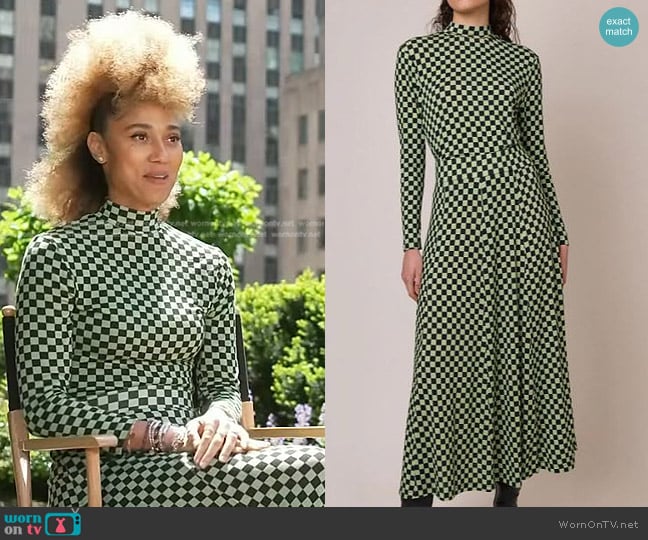 Rixo Tully Turtleneck Top worn by Ally Love on Today