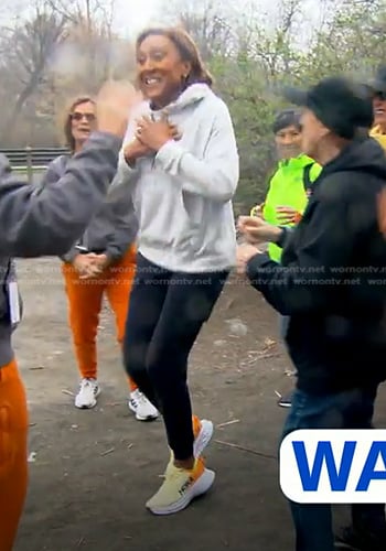 Robin’s yellow sneakers on Good Morning America