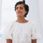 Ruby’s linen crop top and crochet pocket skirt on Fantasy Island