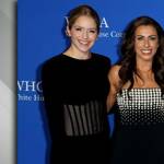 Sara’s black panelled dress on The View