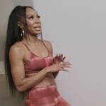 Sanya’s red tie dye top and leggings on The Real Housewives of Atlanta