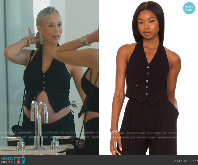 Song of Style Dallon Vest Top worn by Heather Rae Young on Selling Sunset