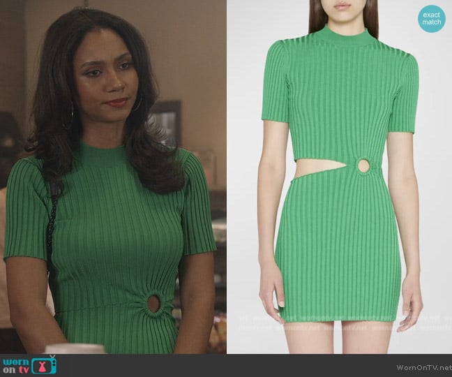 Stella McCartney Technical Knit Tight Rings Dress worn by Layla Keating (Greta Onieogou) on All American