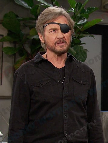 Steve’s black western shirt on Days of our Lives