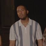 White Striped polo shirt on All American