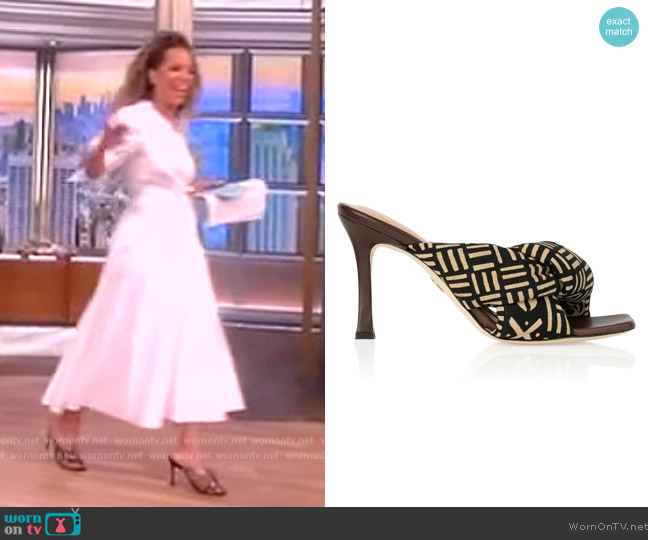 Brother Vellies Togo Heel in Bamako worn by Sunny Hostin on The View