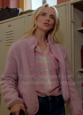 Sylvie’s pink fleece jacket on Chicago Fire