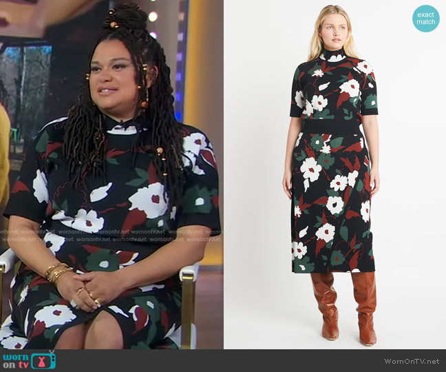 Tanya Taylor Rachel Knit Top worn by Michelle Buteau on Good Morning America