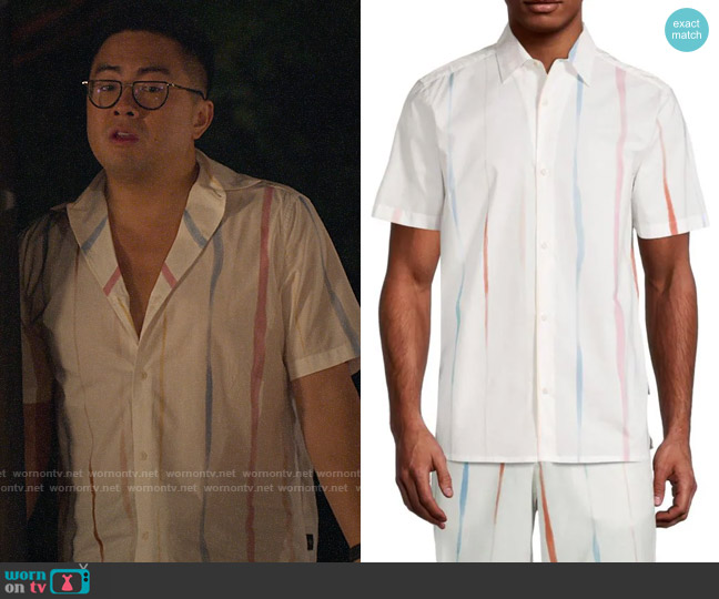 Ted Baker Noma Shirt worn by Edmund (Bowen Yang) on Awkwafina is Nora From Queens