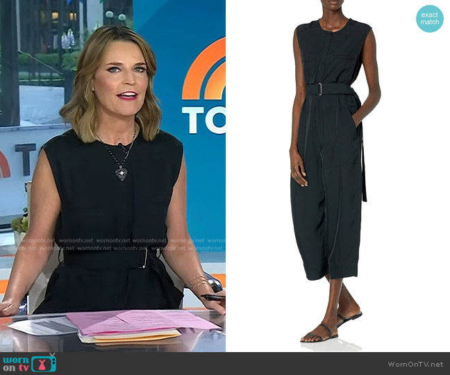 Theory Cargo Jumpsuit worn by Savannah Guthrie on Today