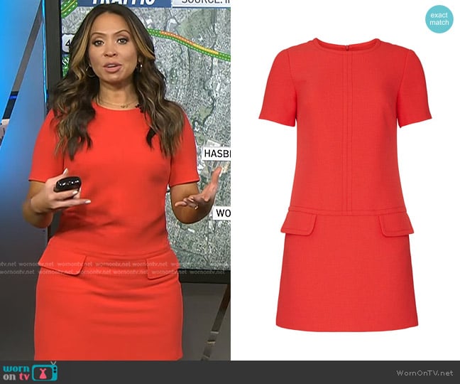 Trina Turk Caicos Dress worn by Adelle Caballero on Today