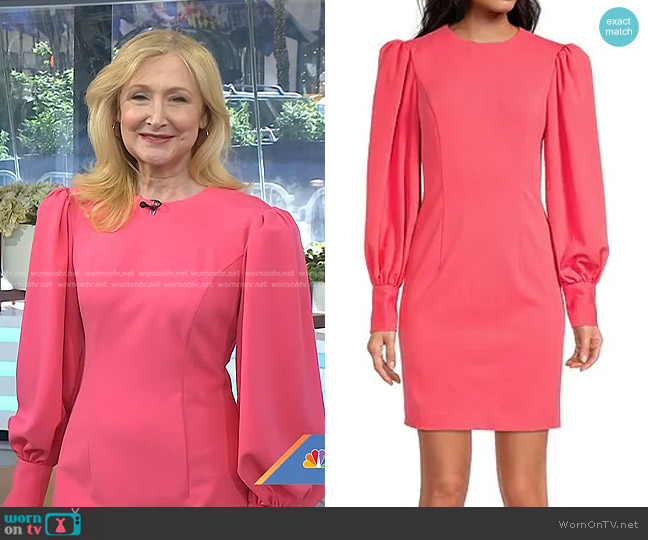 Trina Turk Incomparable Bishop-Sleeve Dress worn by Patricia Clarkson on Today