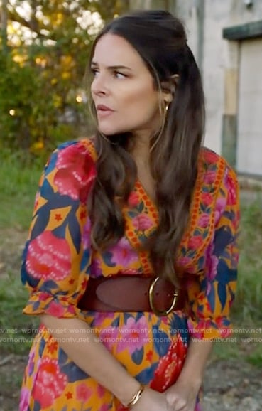Valentina’s floral midi dress on True Lies