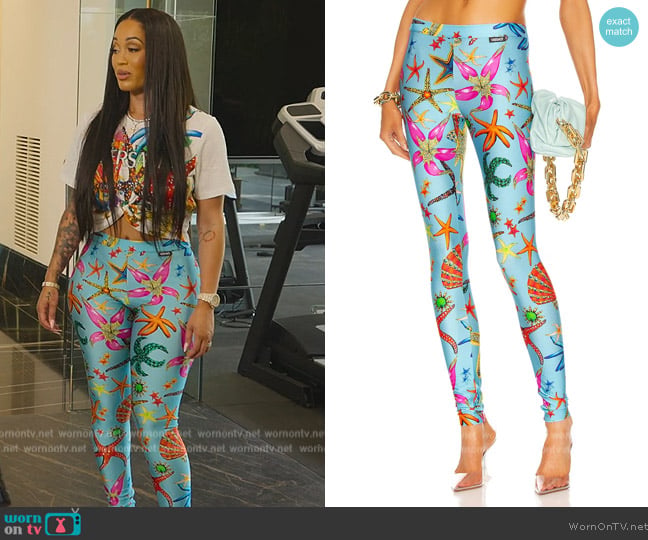 Over Legging by Versace Tresor De La Mer All worn by Telli Swift on Selling Sunset