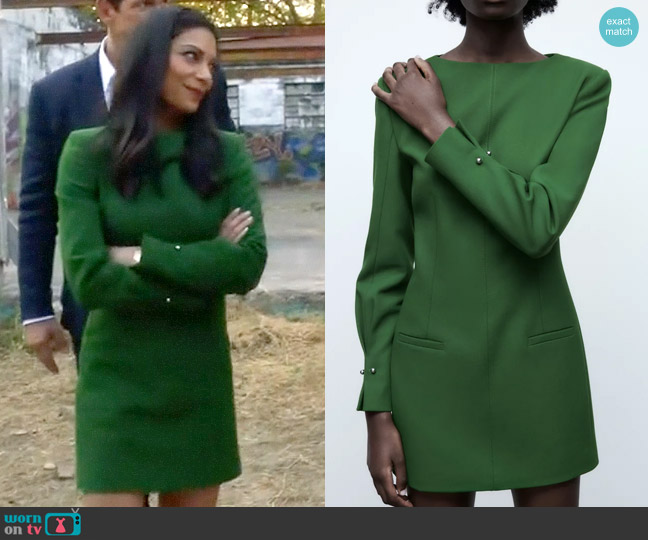 Zara Tailored Mini Dress worn by Helen Tasker (Ginger Gonzaga) on True Lies