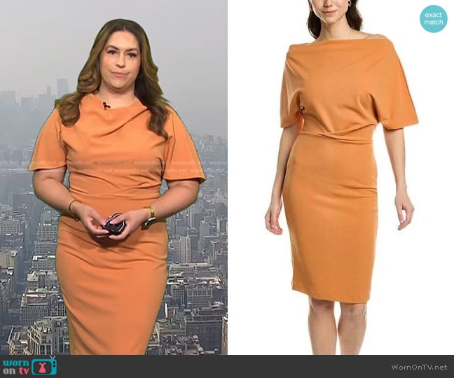 Alexia Admor Olivia Draped One-Shoulder Dress worn by Violeta Yas on Today
