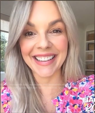 Ali Fedotowsky’s floral print top on The Bachelorette
