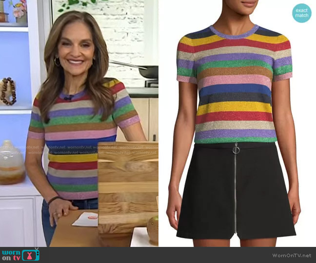 Alice + Olivia Baylor Top worn by Joy Bauer on Today