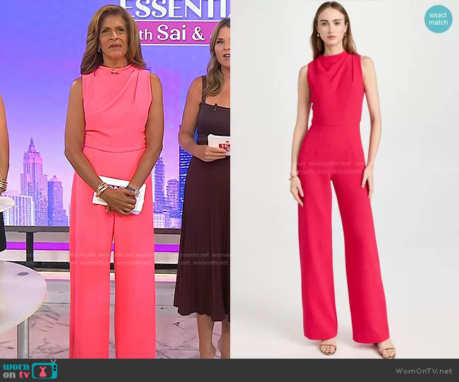 Black Halo Corrine Jumpsuit worn by Hoda Kotb on Today