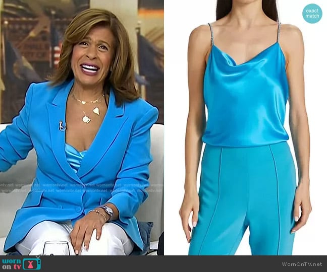 Cinq a Sept Marta Cami in Atomic Blue worn by Hoda Kotb on Today