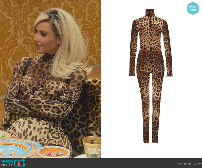 Dolce and Gabbana Kim x Sheer Jumpsuit worn by Kim Kardashian (Kim Kardashian) on The Kardashians
