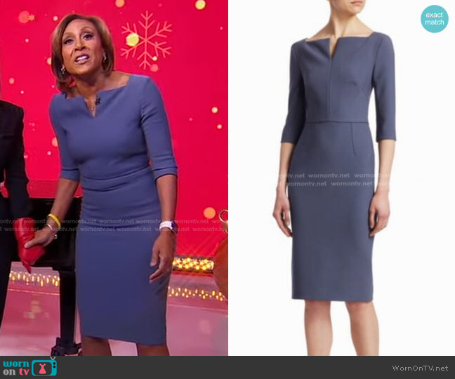 Roland Mouret Etty Dress worn by Robin Roberts on Good Morning America