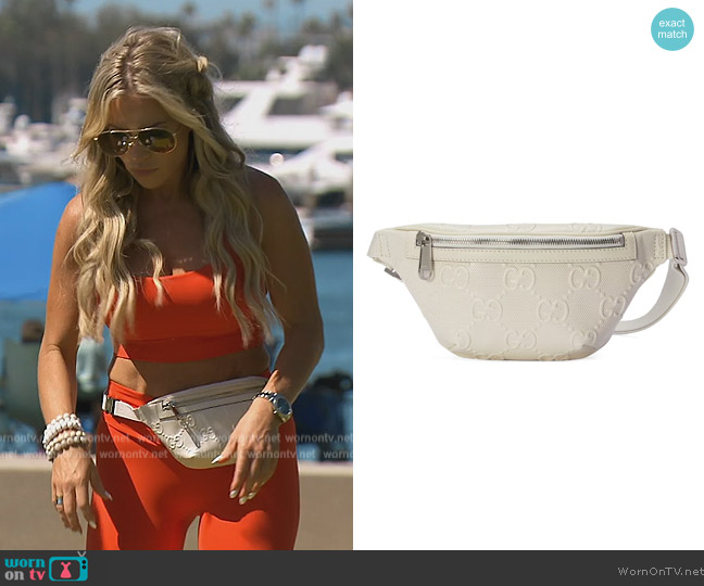 Gucci Embossed Belt Bag worn by Jennifer Pedranti on The Real Housewives of Orange County
