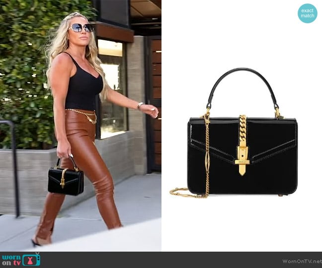 Gucci Sylvie 1969 mini shoulder bag worn by Jennifer Pedranti on The Real Housewives of Orange County