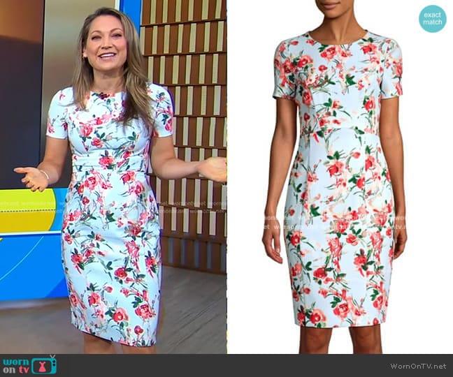 Black Halo Jodee Dress worn by Ginger Zee on Good Morning America