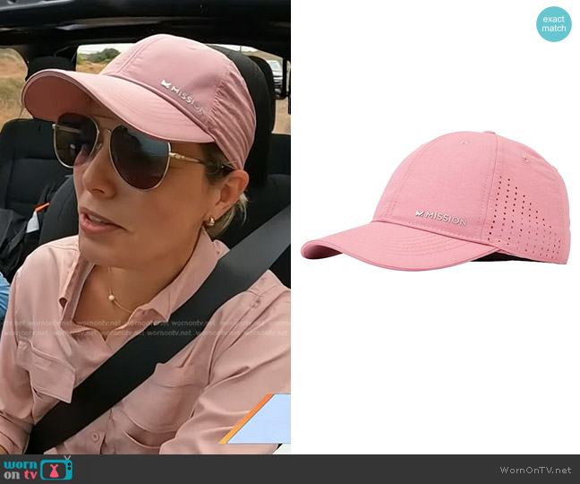Mission Vented Cooling Performance Baseball Cap worn by Dylan Dreyer on Today