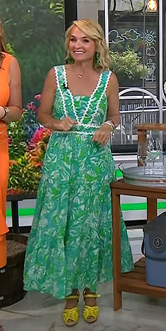 Meaghan Murphy’s green floral print dress on Today